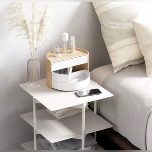 Umbra Moona Storage Box in White/Natural